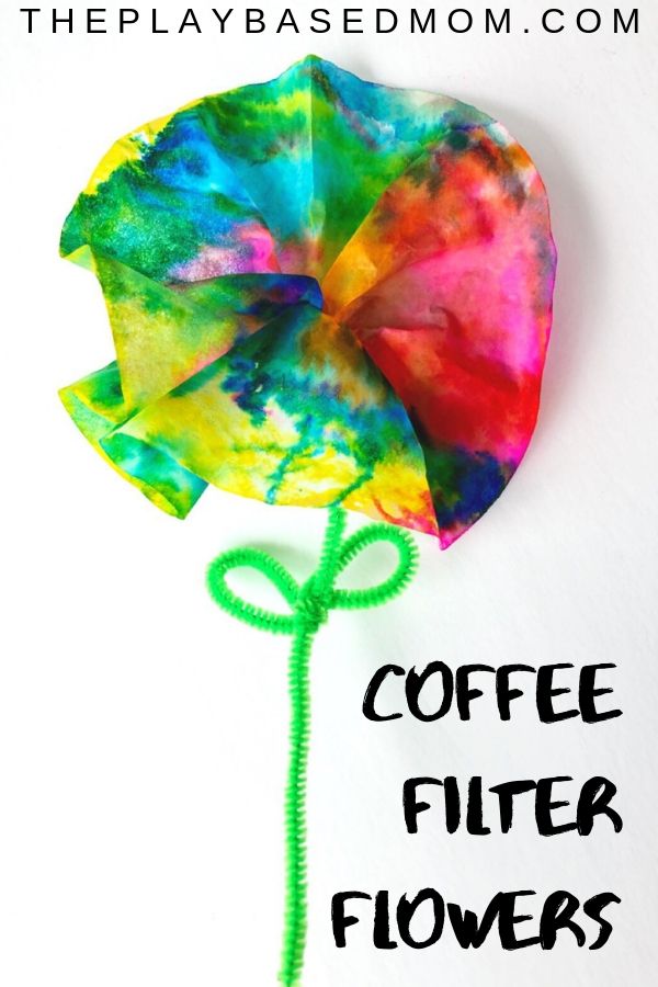 Coffee Filter Flower Craft