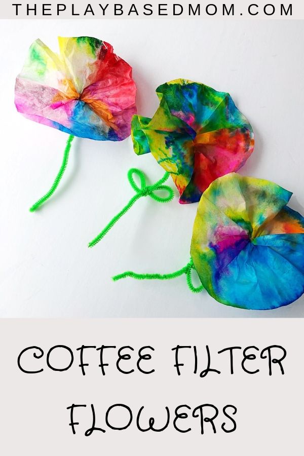 Tie-Dye Coffee Filter Flowers